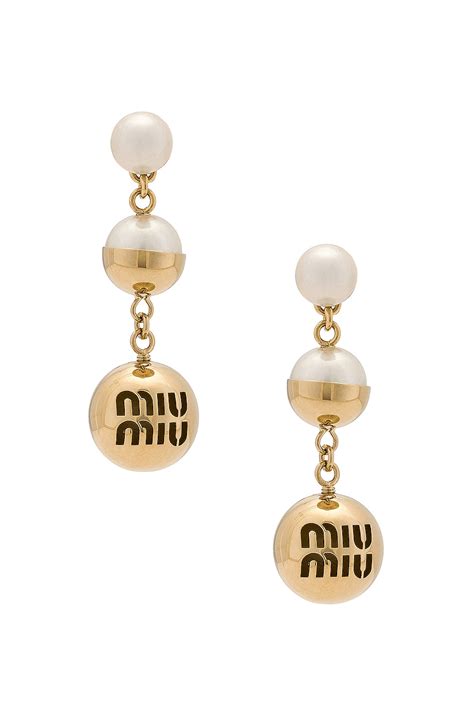 miu miu oorbellen|miu earrings for women.